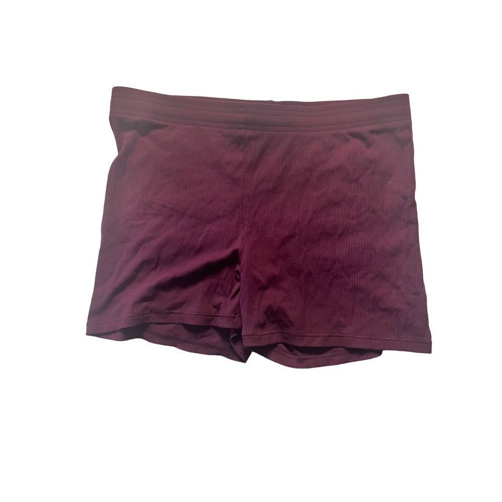 Skims Women's Maroon Wine Soft Lounge Boxer Short Size Large NWT